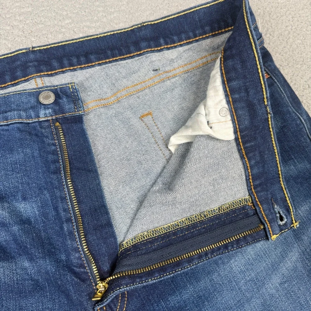 Levis 511 Jeans Mens 44x32 Blue Slim Fit Stretch Denim Ducky Boy Fade 04511-2369